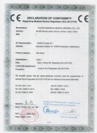 CE (Euro Rep.) of coverall, disposable mask, glove, shoe cover, SMS nonwoven manufacturer