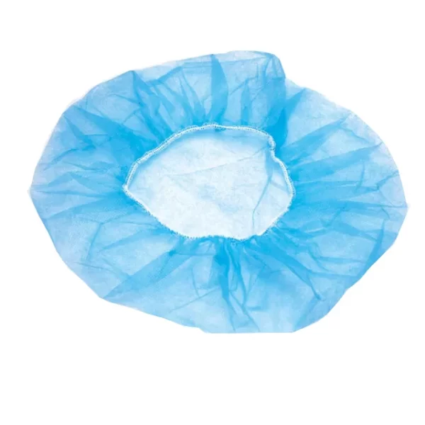 Disposable Blue Nonwoven Bouffant Cap