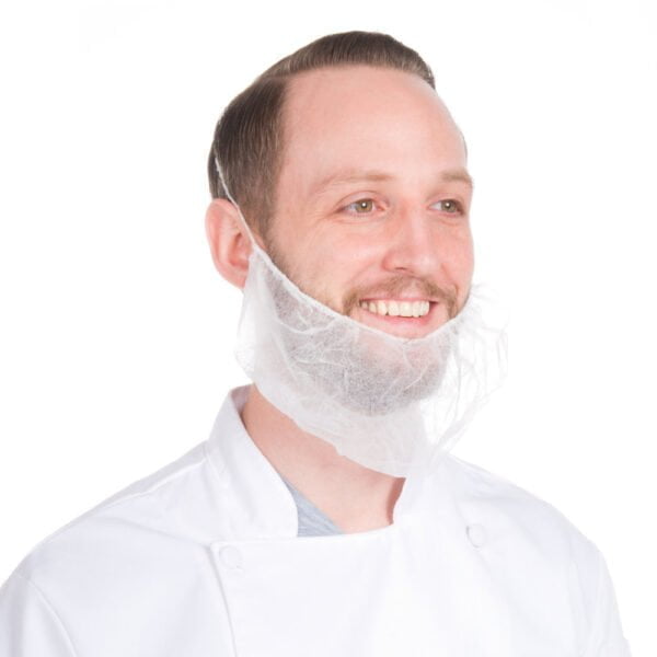 Disposable beard cover White
