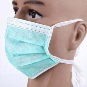 Masque chirurgical à usage unique non tissé avec cravate