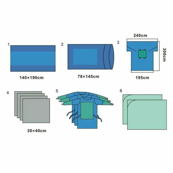 C-Sektion Drapes Pack Kit