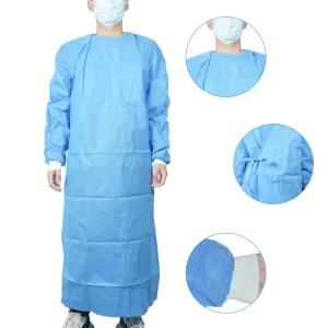 How is a sterile surgical gown made