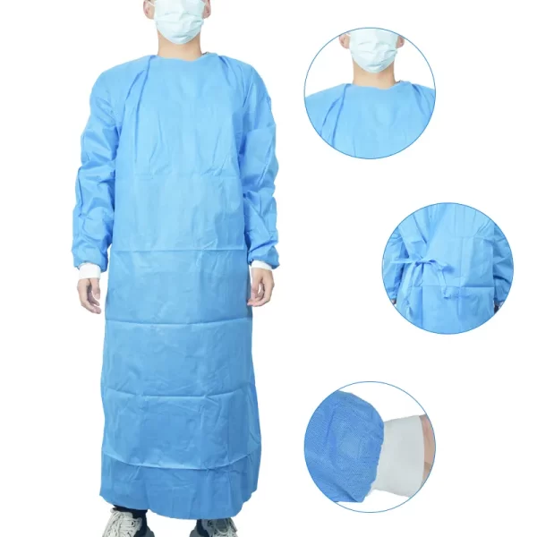 How is a sterile surgical gown made